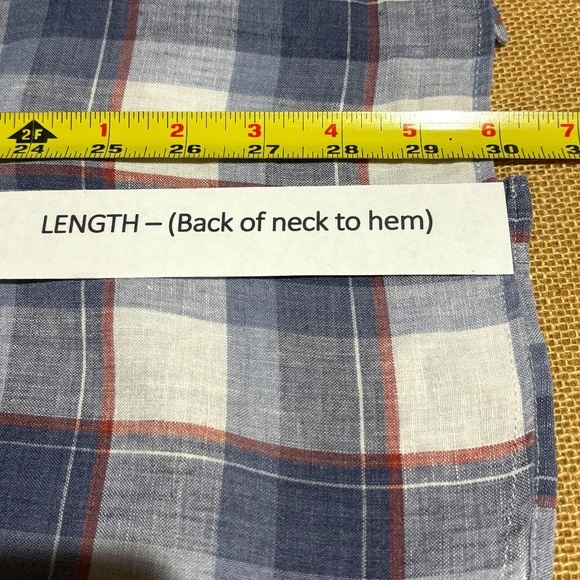 Banana Republic Men Linen Long Sleeve Button Up Shirt Sz M Camden Fit Breathable - Picture 8 of 9